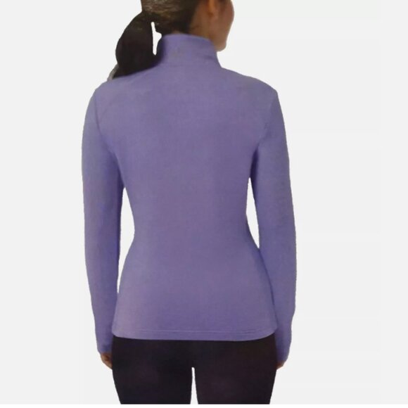 NEW! 32 Degrees Women's Active Mock Neck Full Zip Jacket, Persian Violet M - Picture 2 of 4